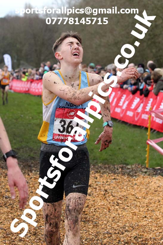 Senior boys, 2020 New Balance English Schools Champs., Sefton Park, Liverpool. Photo: David T. Hewitson/Sports for All Pics